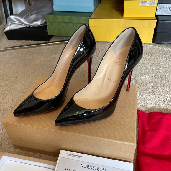 Christian Louboutin Pigalle Follies Pointed Toe Pump - Picture 7 of 12
